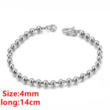 Load image into Gallery viewer, Premium Jewelry 100% Sterling Silver 990 Silver Bead Bracelet Child &amp; Baby Silver Bracelet For Girl Boy Student Gift