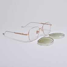 Load image into Gallery viewer, Prescription Eyeglasses Frame With clip sunglasses men Women square Myopia Optical Gentle  Diplo-lone wolf 032  Reading glasses