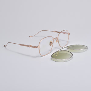 Prescription Eyeglasses Frame With clip sunglasses men Women square Myopia Optical Gentle  Diplo-lone wolf 032  Reading glasses