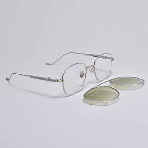 Prescription Eyeglasses Frame With clip sunglasses men Women square Myopia Optical Gentle  Diplo-lone wolf 032  Reading glasses