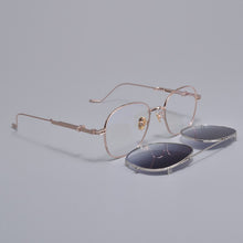 Load image into Gallery viewer, Prescription Eyeglasses Frame With clip sunglasses men Women square Myopia Optical Gentle  Diplo-lone wolf 032  Reading glasses