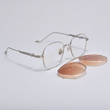 Load image into Gallery viewer, Prescription Eyeglasses Frame With clip sunglasses men Women square Myopia Optical Gentle  Diplo-lone wolf 032  Reading glasses