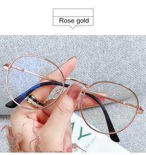 Load image into Gallery viewer, Prescription Eyeglasses Metal Frame Optical Computer Women Myopia Glasses Men Nearsighted Glasses-1.0-1.5-2.0-2.5-3.0-3.5To-6.0