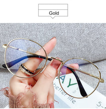 Load image into Gallery viewer, Prescription Eyeglasses Metal Frame Optical Computer Women Myopia Glasses Men Nearsighted Glasses-1.0-1.5-2.0-2.5-3.0-3.5To-6.0