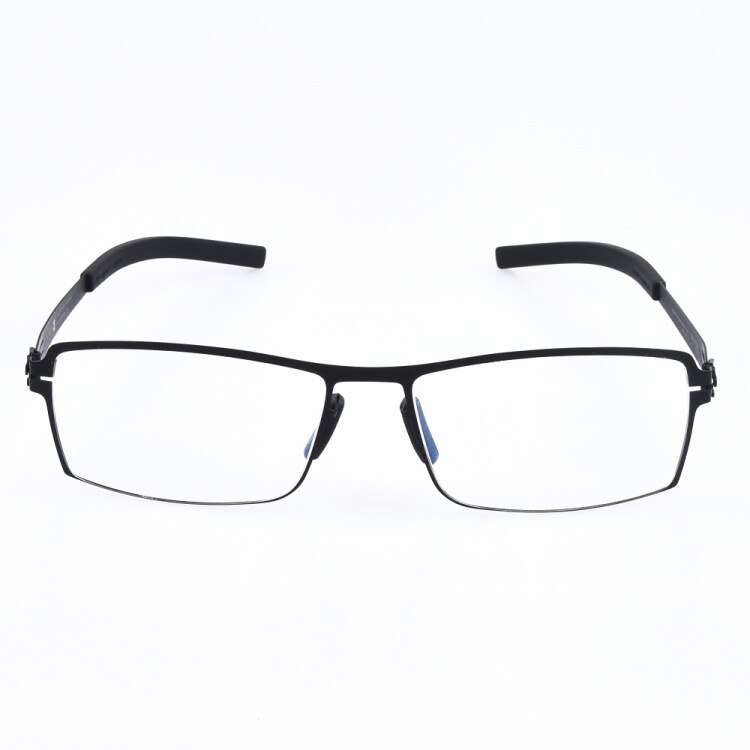 Prescription Eyeglasses Square Frame with Polarized Sunglasses Lenses Clip-on No Screw Lightweight  Eyewear Men/Women