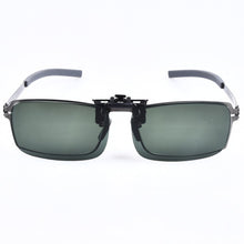 Load image into Gallery viewer, Prescription Eyeglasses Square Frame with Polarized Sunglasses Lenses Clip-on No Screw Lightweight  Eyewear Men/Women