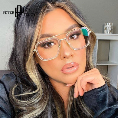 Montature per occhiali da vista Donna Designer di marca Retro Montature per occhiali miopia per uomo Occhiali trasparenti 