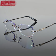 Load image into Gallery viewer, Prescription Glasses Women Eyewear Gradient Dark Color Lenses Rhinestone Glass Eyewear