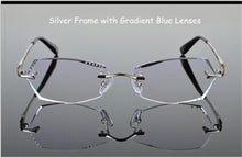 Load image into Gallery viewer, Prescription Glasses Women Eyewear Gradient Dark Color Lenses Rhinestone Glass Eyewear