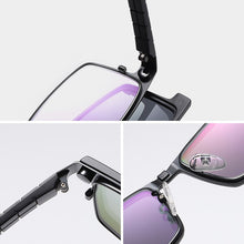 Load image into Gallery viewer, Prescription Magnet Clip On Eyeglasses Frame Men Polarized Optical Myopia Glasses Frame Men Clear Magnet Clip On Sunglasses Male