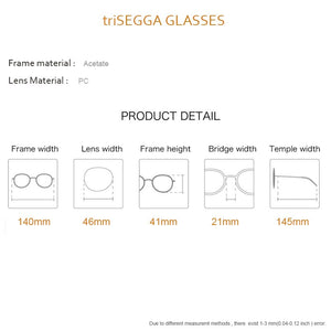 Prescription glasses Women's eyeglasses with frame vogue Acetate Irregualar  Eye Glasses for Men Mirrored Nylon Lens