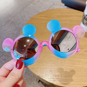 Princess children's cute gradient cartoon girls sun glasses colorful sunscreen trend sunglasses glasses frame