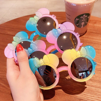 Princess children's cute gradient cartoon girls sun glasses colorful sunscreen trend sunglasses glasses frame