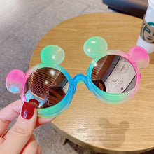Load image into Gallery viewer, Princess children&#39;s cute gradient cartoon girls sun glasses colorful sunscreen trend sunglasses glasses frame