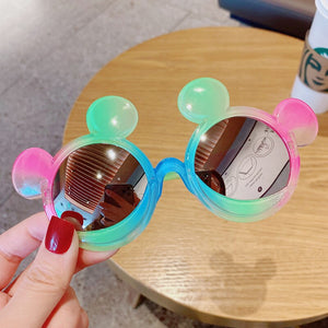 Princess children's cute gradient cartoon girls sun glasses colorful sunscreen trend sunglasses glasses frame