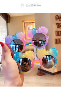 Princess children's cute gradient cartoon girls sun glasses colorful sunscreen trend sunglasses glasses frame