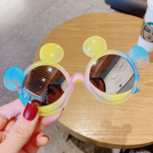 Princess children's cute gradient cartoon girls sun glasses colorful sunscreen trend sunglasses glasses frame