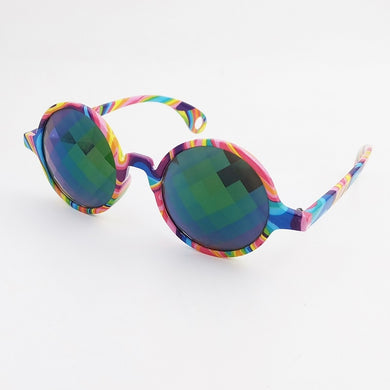 Print Frame Colorful  Squar Prism  kaleidoscope+ diffraction glasses