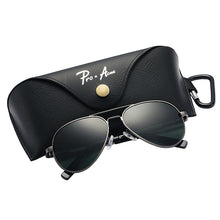 Load image into Gallery viewer, Pro Acme 60mm Brown Oversized Pilot Polarized Sunglasses Men Women Metal Frame Glasses for Driving with Spring Hinges PA0329
