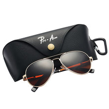 Load image into Gallery viewer, Pro Acme 60mm Brown Oversized Pilot Polarized Sunglasses Men Women Metal Frame Glasses for Driving with Spring Hinges PA0329