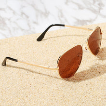 Load image into Gallery viewer, Pro Acme 60mm Brown Oversized Pilot Polarized Sunglasses Men Women Metal Frame Glasses for Driving with Spring Hinges PA0329