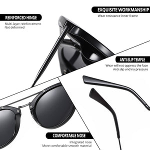 Pro Acme  Designer Retro Pilot Sunglasses Men Polarized TR90 Frame Round Sun Glasses for Driving Shades for Women PC1629