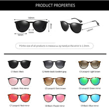 Load image into Gallery viewer, Pro Acme Vintage Cat Eye Polarized Sunglasses Women 2023 Tortoise Brown Retro Round Mirrored Lens gafas de sol mujer PA1266