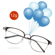 Carica l&#39;immagine nel visualizzatore di Gallery, Professional Optical Glasses Frame Retro Women Myopia Hyperopia Alloy Glasses Frame Men Ultra-light Prescription Glasses