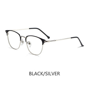 Professional Optical Glasses Frame Retro Women Myopia Hyperopia Alloy Glasses Frame Men Ultra-light Prescription Glasses