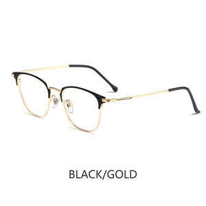 Professional Optical Glasses Frame Retro Women Myopia Hyperopia Alloy Glasses Frame Men Ultra-light Prescription Glasses