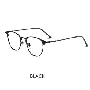 Professional Optical Glasses Frame Retro Women Myopia Hyperopia Alloy Glasses Frame Men Ultra-light Prescription Glasses
