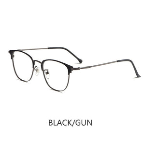 Professional Optical Glasses Frame Retro Women Myopia Hyperopia Alloy Glasses Frame Men Ultra-light Prescription Glasses