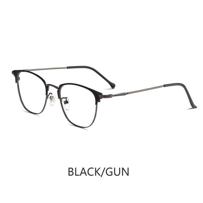 Professional Optical Glasses Frame Retro Women Myopia Hyperopia Alloy Glasses Frame Men Ultra-light Prescription Glasses