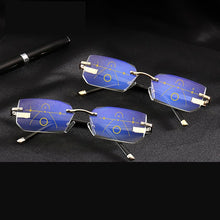 Load image into Gallery viewer, Progressive Multifocal glasses Transition Sunglasses Photochromic Reading Glasses Men Points for Reader Near Far sight diopter
