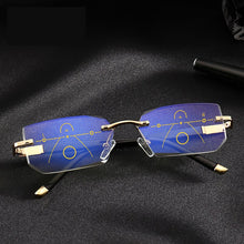 Load image into Gallery viewer, Progressive Multifocal glasses Transition Sunglasses Photochromic Reading Glasses Men Points for Reader Near Far sight diopter
