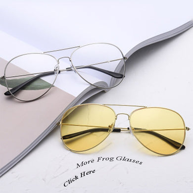 Promotion Night Driving Metal Frog Sunglasses Optical Reading Frame Women Men Glasses