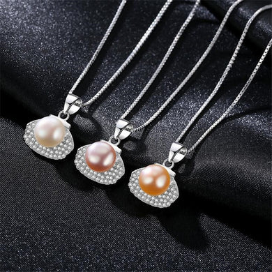 Promotion Pearl Pendant AAAA Trendy Natural Pearl Necklace & Pendant White Pink Purple Pearl Necklace For Women Pearl Jewelry