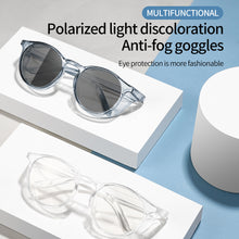 Load image into Gallery viewer, Protective Polarized  Photochromic Sunglasses with Side Shields Blue Light Blocking Anti-allergy Anti Fog  Wind Splash Goggles