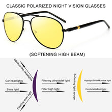 Load image into Gallery viewer, Psacss Classic Pilot Pochromic Sunglasses Men Driving Clear Polarized Lens Sun Glasses Male Vintage Brand Sunglass Oculos UV