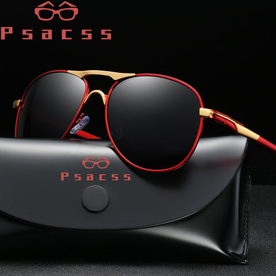 Psacss Pilot Polarized Sunglasses Men Vintage Brand  Sun Glasses For Driving Fishing gafas de sol hombre