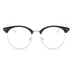 Psacss Round Transparent Glasses Clear Len Women Men Spectacle Myopia Eyeglasses Frame  Brand Designer Nerd Optical Frame