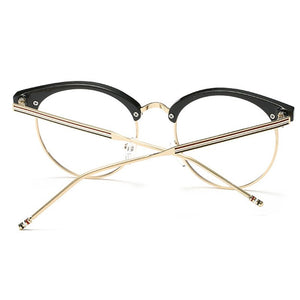 Psacss Round Transparent Glasses Clear Len Women Men Spectacle Myopia Eyeglasses Frame  Brand Designer Nerd Optical Frame