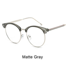 Carica l&#39;immagine nel visualizzatore di Gallery, Psacss Round Transparent Glasses Clear Len Women Men Spectacle Myopia Eyeglasses Frame  Brand Designer Nerd Optical Frame
