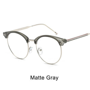 Psacss Round Transparent Glasses Clear Len Women Men Spectacle Myopia Eyeglasses Frame  Brand Designer Nerd Optical Frame