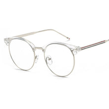 Carica l&#39;immagine nel visualizzatore di Gallery, Psacss Round Transparent Glasses Clear Len Women Men Spectacle Myopia Eyeglasses Frame  Brand Designer Nerd Optical Frame