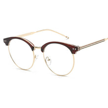 Carica l&#39;immagine nel visualizzatore di Gallery, Psacss Round Transparent Glasses Clear Len Women Men Spectacle Myopia Eyeglasses Frame  Brand Designer Nerd Optical Frame