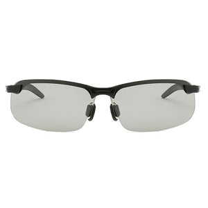 Psacss Square Sunglasses Men Pochromic Brand Designer Driving Fishing Sun Glasses Men's High Quality Metal Frame Mirror UV400