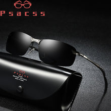 Load image into Gallery viewer, Psacss Square Sunglasses Men Pochromic Brand Designer Driving Fishing Sun Glasses Men&#39;s High Quality Metal Frame Mirror UV400