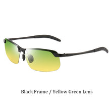Load image into Gallery viewer, Psacss Square Sunglasses Men Pochromic Brand Designer Driving Fishing Sun Glasses Men&#39;s High Quality Metal Frame Mirror UV400