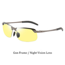 Load image into Gallery viewer, Psacss Square Sunglasses Men Pochromic Brand Designer Driving Fishing Sun Glasses Men&#39;s High Quality Metal Frame Mirror UV400